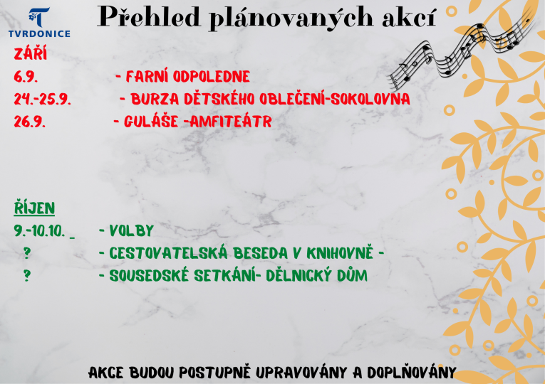 září, říjen